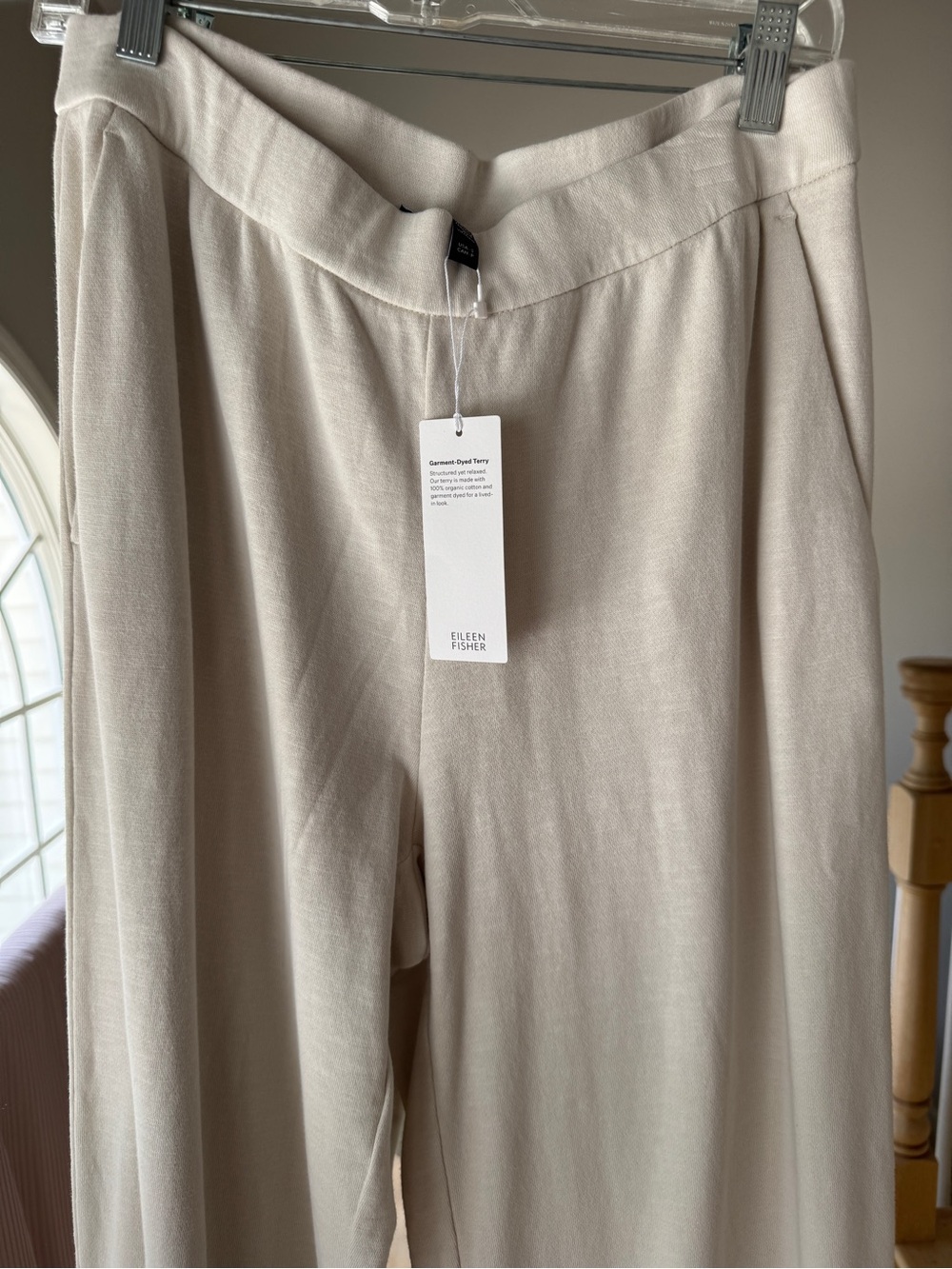 NWT Eileen Fisher Wimen’s size Small Slouch Pants Bone Chalk S Wide